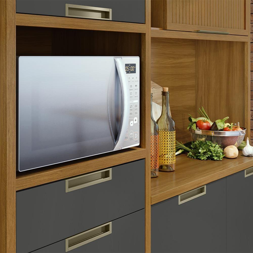 Cozinha Compacta em MDF Loft Nesher Imperatriz com 6 Portas, 2 Gavetas, 11 Prateleiras - 183cm de largura - 12