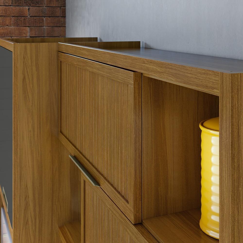 Cozinha Compacta em MDF Loft Nesher Imperatriz com 6 Portas, 2 Gavetas, 11 Prateleiras - 183cm de largura - 13