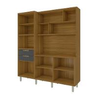 Cozinha Compacta em MDF Loft Nesher Imperatriz com 6 Portas, 2 Gavetas, 11 Prateleiras - 183cm de largura - 6