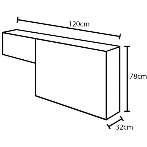 Armário Aéreo Nesher Princesa 2 Portas 4 Prateleiras – 200cm - 4
