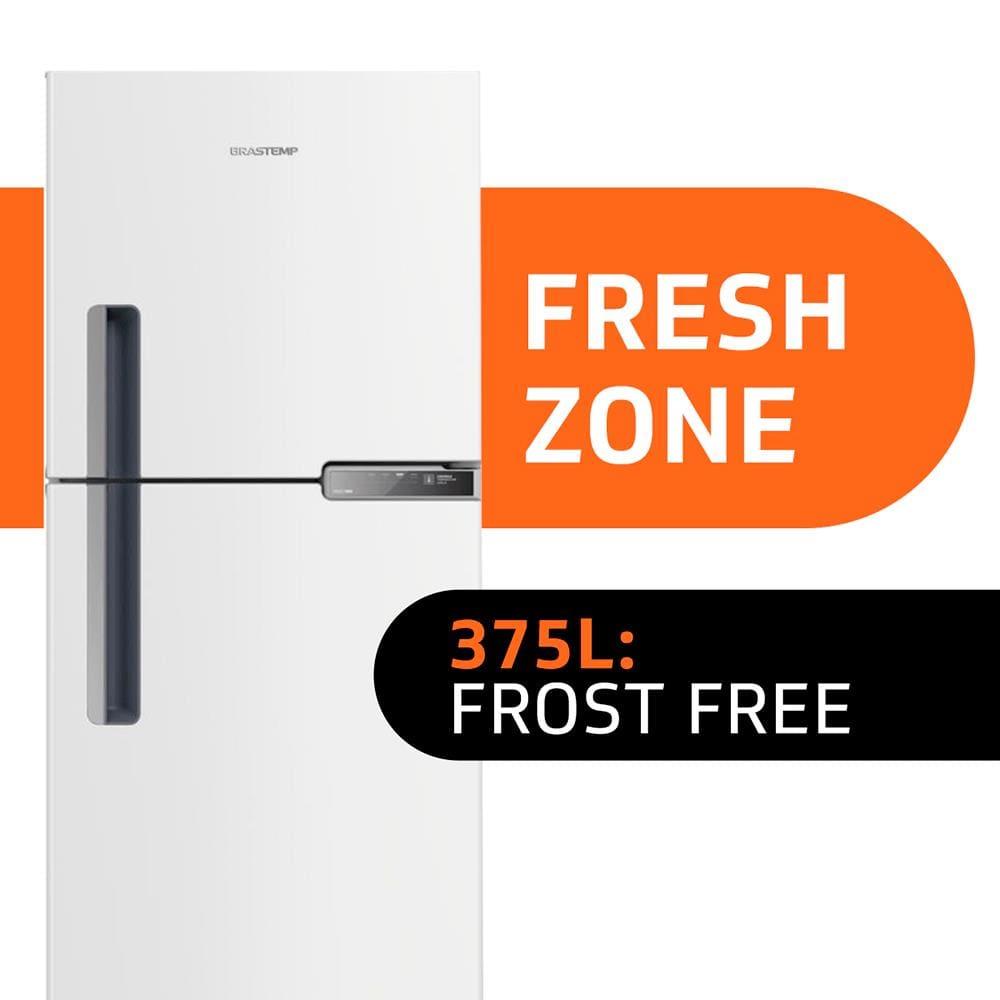 Geladeira Brastemp Frost Free Duplex BRM44HB com Compartimento Extrafrio Fresh Zone Branca - 375L - 2