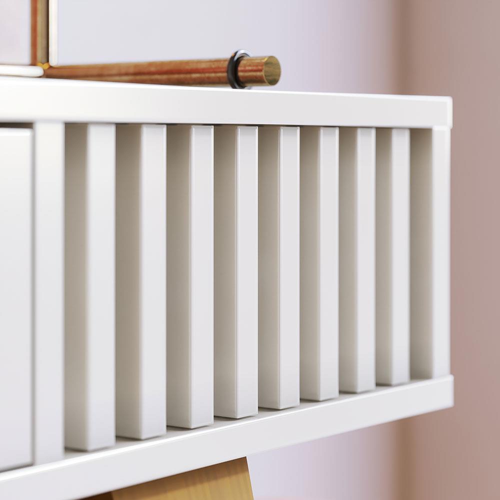 Aparador Colibri Riviera MDP com 1 Gaveta e Pés em Madeira Maciça - 8