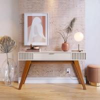 Aparador Colibri Riviera MDP com 1 Gaveta e Pés em Madeira Maciça - 1