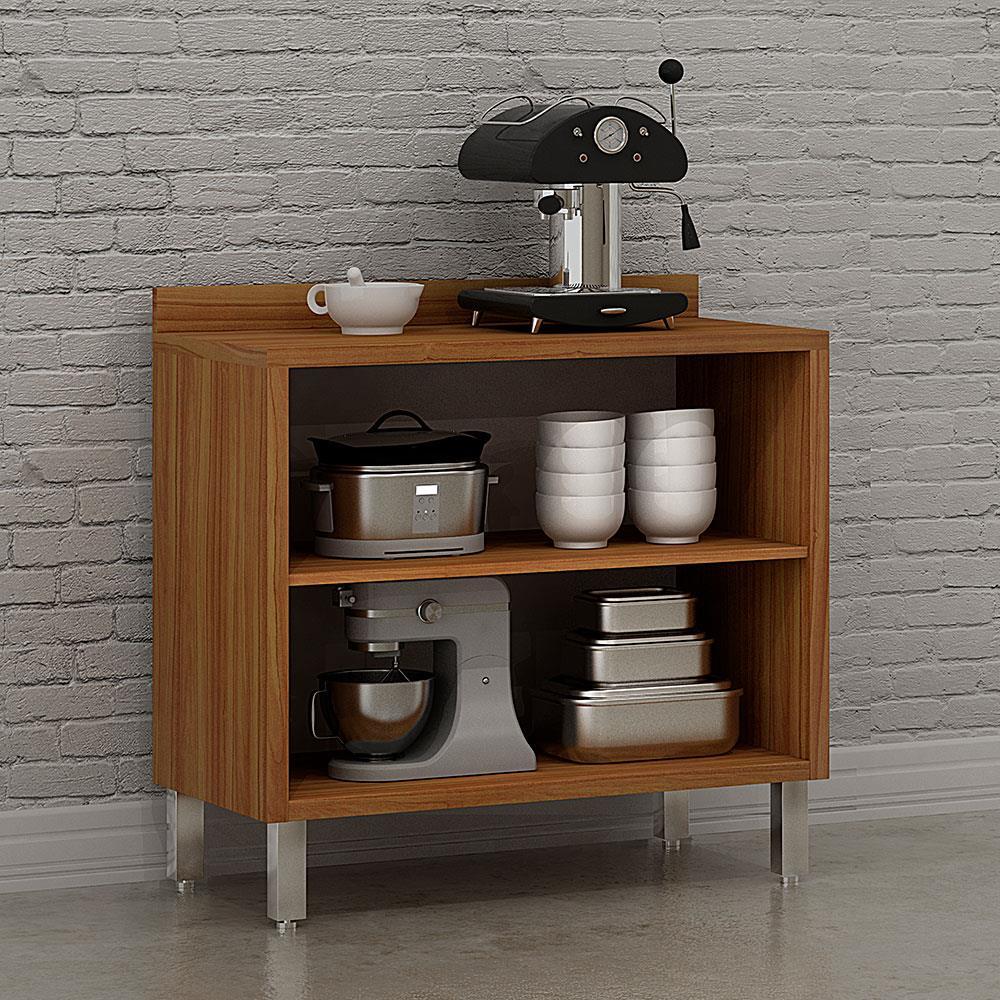 Balcão CHF Móveis Letícia em MDP 15mm com 2 Portas, 1 Prateleira e Puxador em ABS - 3