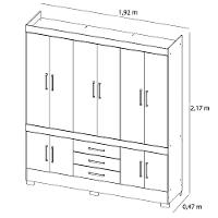 Guarda-Roupa Demóbile New Murano com 10 Portas e 3 Gavetas - 6