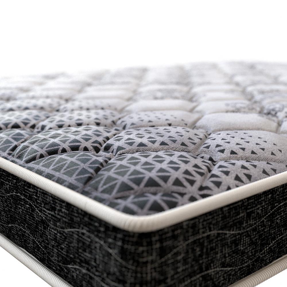 Colchão de Casal Probel Guarda Costas Espuma D23 14x138x188cm - Branco/Preto - 2