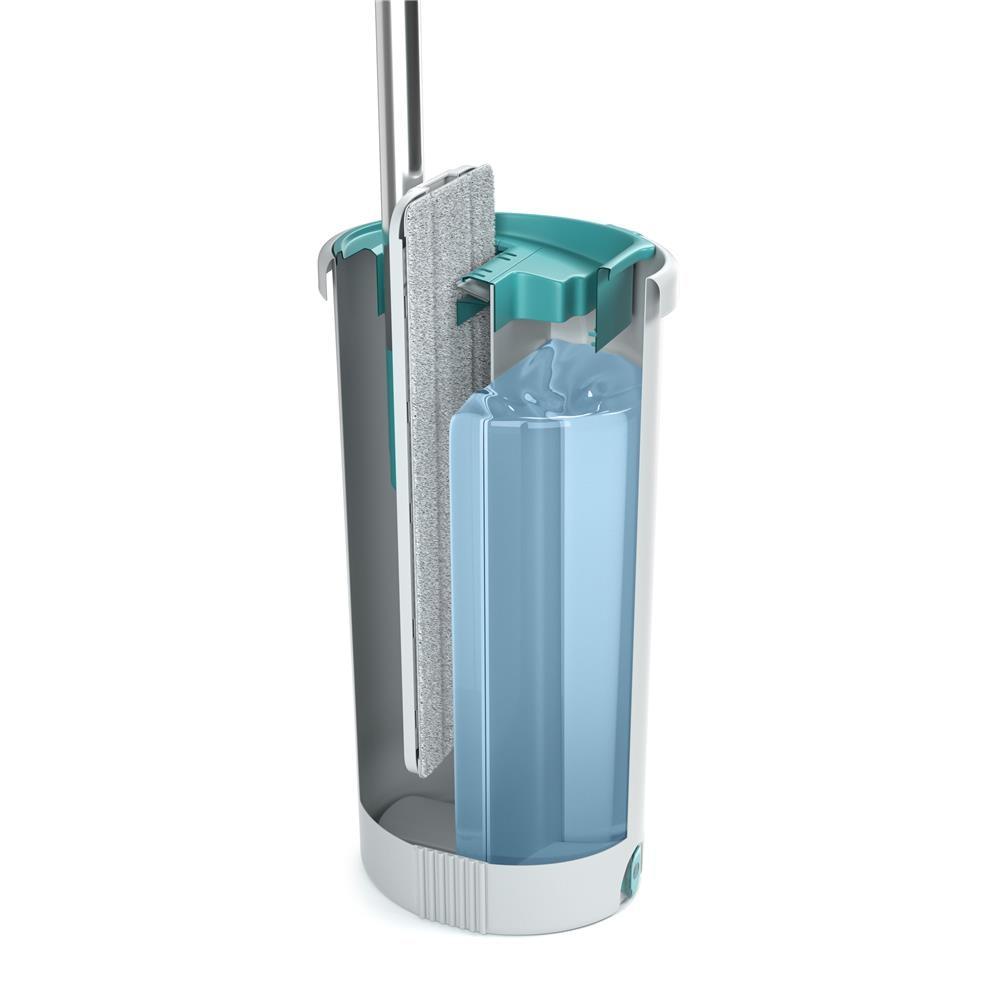 Mop Lava e Seca FlashLimp Fit com Balde 2,5L e Refil – Cinza/ Verde Esmeralda - 5