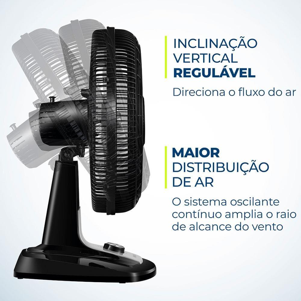 Ventilador de Mesa Mondial VTX-50-8P Preto - 50 cm - 4