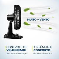 Ventilador de Mesa Mondial VTX-50-8P Preto - 50 cm - 3