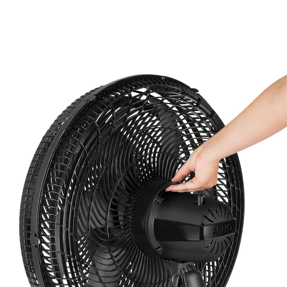 Ventilador de Mesa Arno Ultra Silence Force VD50 com 3 Velocidades, 50cm, 6 Pás - Preto - 9