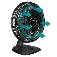 Ventilador de Mesa Arno Ultra Silence Force VD50 com 3 Velocidades, 50cm, 6 Pás - Preto - 7