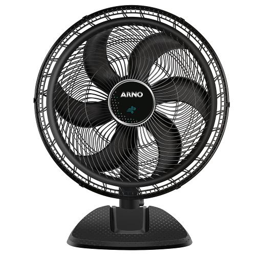 Ventilador de Mesa Arno Ultra Silence Force VD50 com 3 Velocidades, 50cm, 6 Pás - Preto