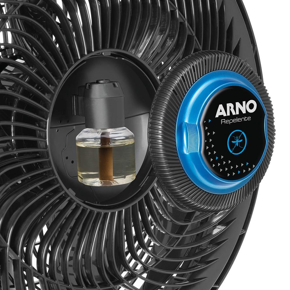 Ventilador de Mesa Arno Ultra Silence Force Repelente VD55 40cm, 6 Pás, 3 Velocidades - Preto - 5