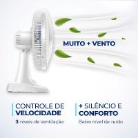 Ventilador de Mesa 40cm Mondial Super Power VSP40 W 6 Pás 3 Velocidades Branco - 3