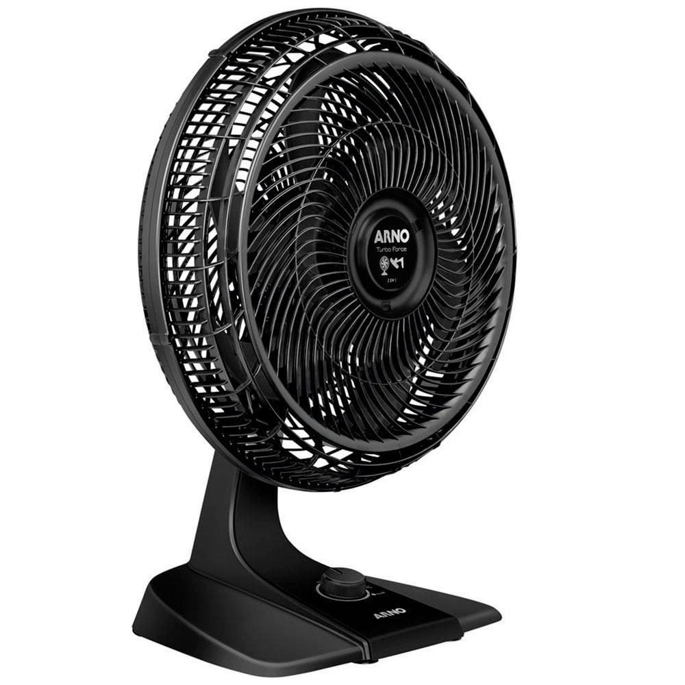 Ventilador 2 em 1 Mesa/Parede Arno Turbo Force VF42 40cm com 3 Velocidades e 6 Pás - Preto - 2