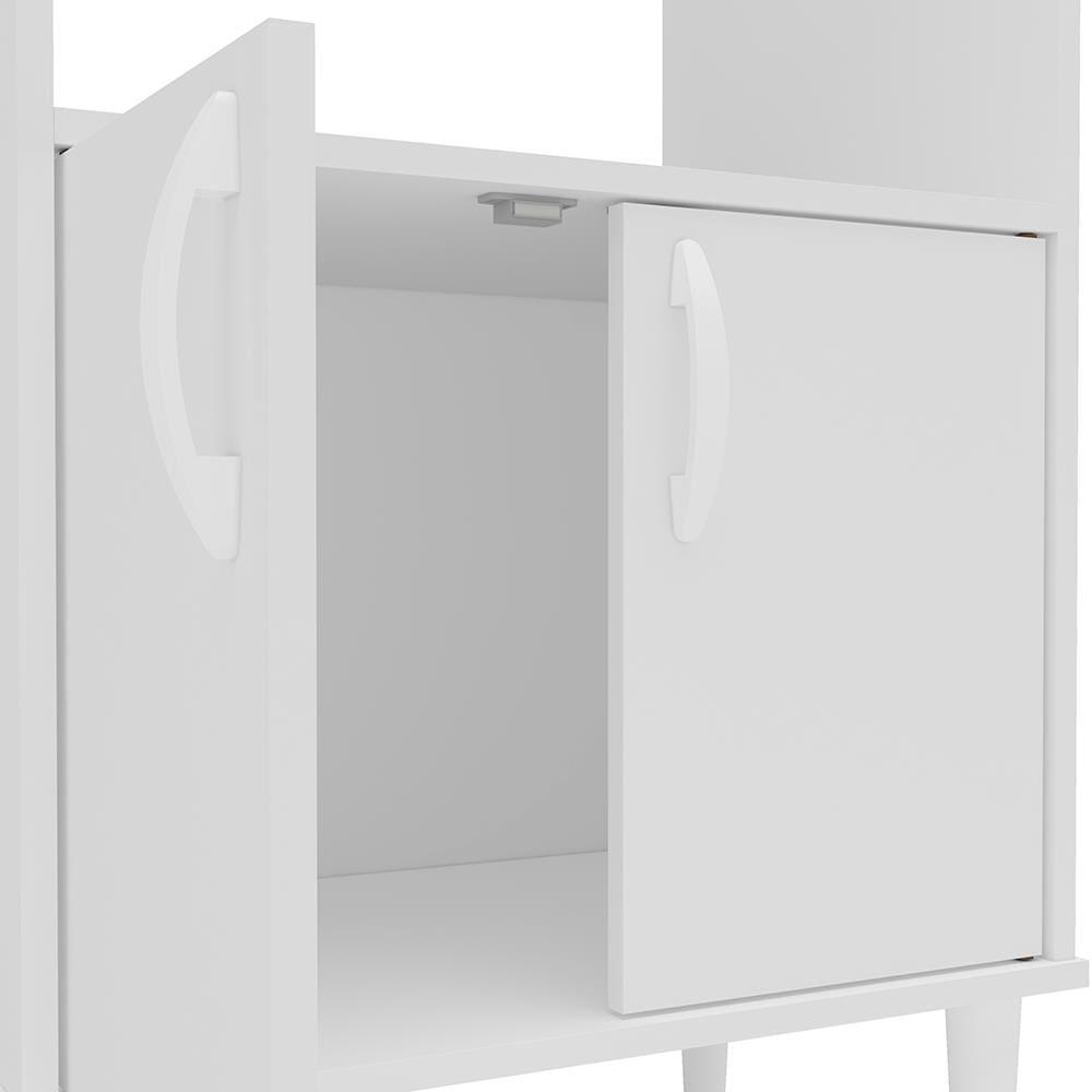 Armário para Micro-ondas Politorno Facility com 2 Portas e 1 Prateleira - 58cm de largura - 7