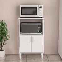 Armário para Micro-ondas Politorno Facility com 2 Portas e 1 Prateleira - 58cm de largura - 1