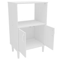 Armário para Micro-ondas Politorno Facility com 2 Portas e 1 Prateleira - 58cm de largura - 5