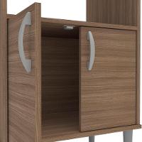 Armário para Micro-ondas Politorno Facility com 2 Portas e 1 Prateleira - 58cm de largura - 7