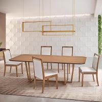 Mesa de Jantar Retangular Herval Califórnia – Amêndoa - 2