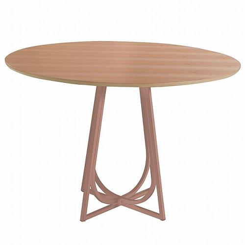 Mesa de Jantar Redonda Herval Meriti – Jequitiba/Chocolate