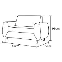 Sofá 2 Lugares Hellen Buarque com 140cm de Largura e Revestimento em Veludo - 3