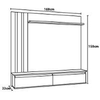 Painel Home Patrimar Trend com 160 cm de Largura, Ideal para TV de até 46" - 4