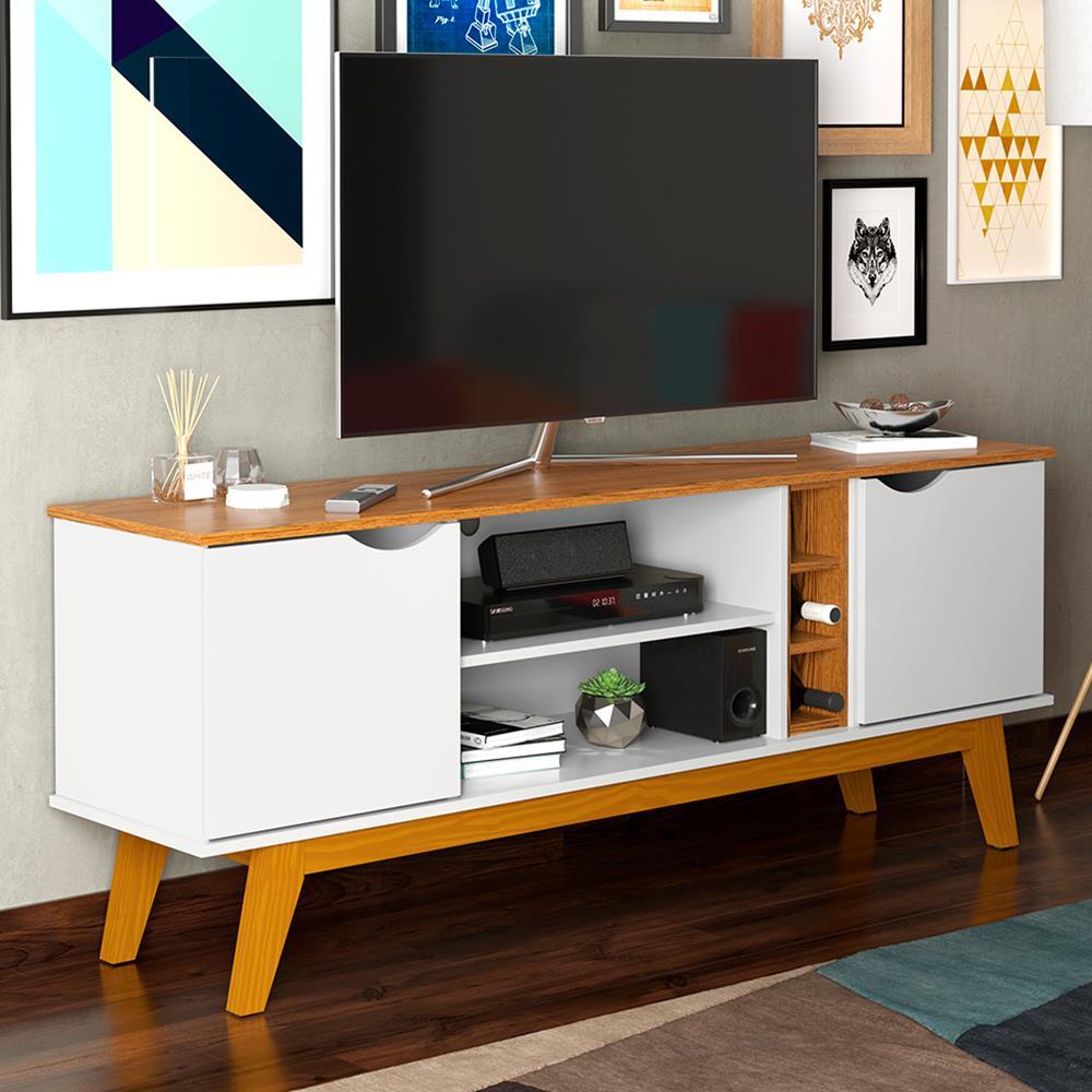 Rack Patrimar Marselha com 160 cm de Largura, Ideal para TV de até 50" - 1