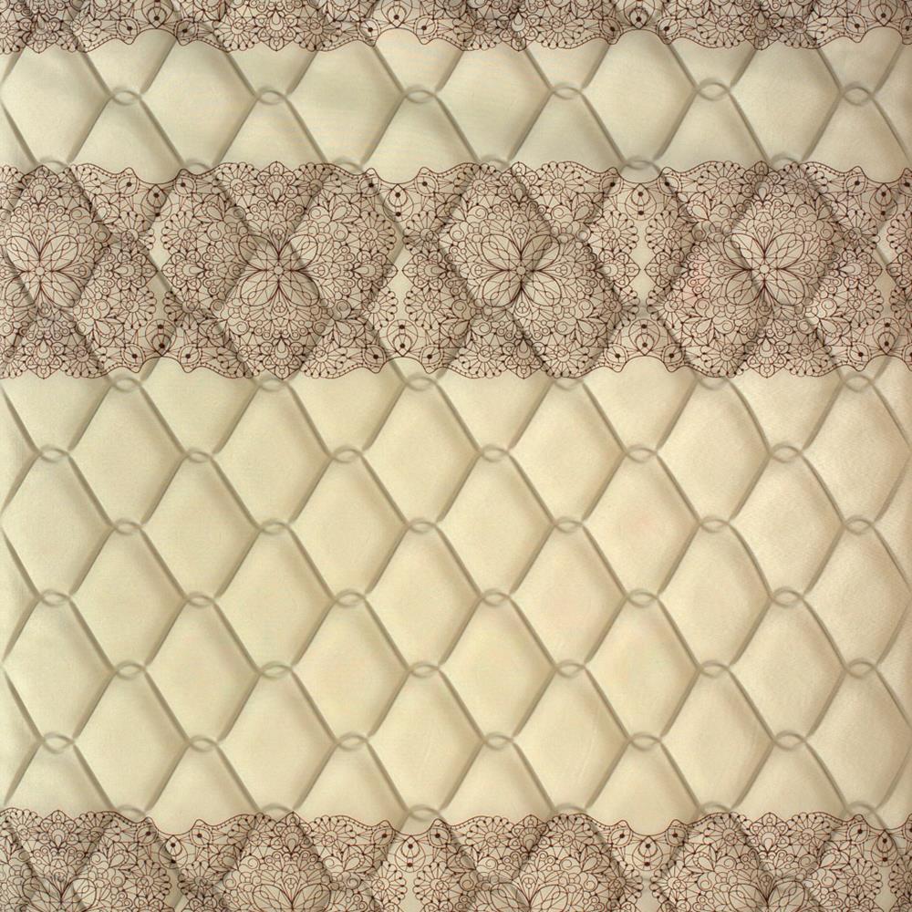 Colchão de Casal Probel Guarda Costas Espuma D28 14x138x188cm - Bege/Marrom - 3