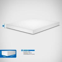 Colchão King Size Probel Guarda Costas Promiddle Espuma D28 22x193x203cm - Branco/Preto - 5