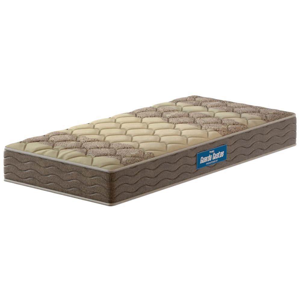 Colchão de Solteiro Probel Guarda Costas Próintense DF Espuma D33 22x88x188cm - Bege/Marrom - 1
