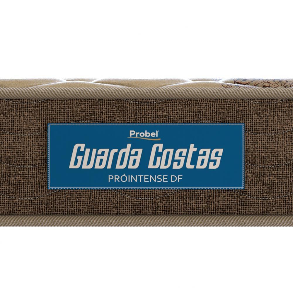 Colchão de Solteiro Probel Guarda Costas Próintense DF Espuma D33 22x88x188cm - Bege/Marrom - 4
