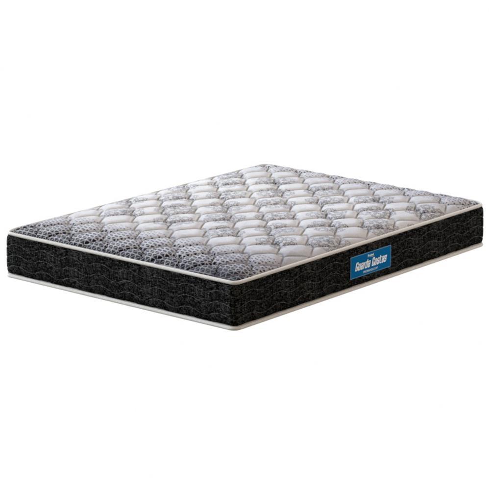 Colchão de Casal Probel Guarda Costas Promiddle Espuma D28 22x138x188cm - Branco/Preto - 1