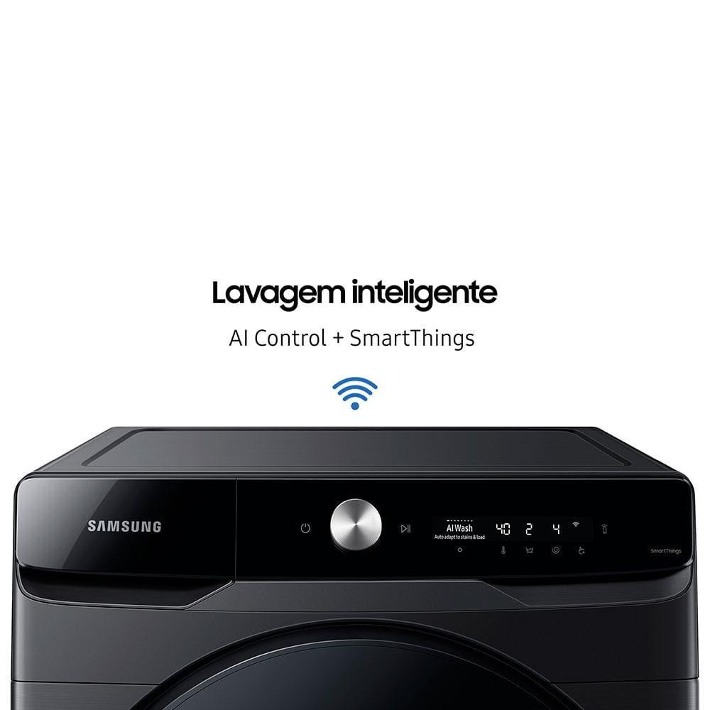 Lava e Seca Samsung Smart WD18T com AI Wash, Digital Inverter e Ecobubble Black Inox - 18/10 kg - 3