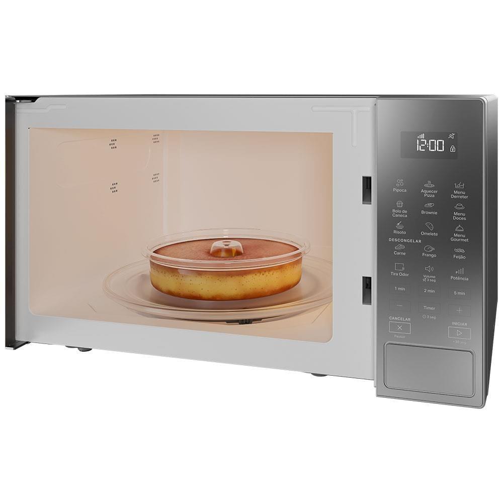 Forno de Micro-ondas Brastemp BMS46AR Alta Capacidade com 18 Receitas Pré-Programadas 32L - Prata - 4