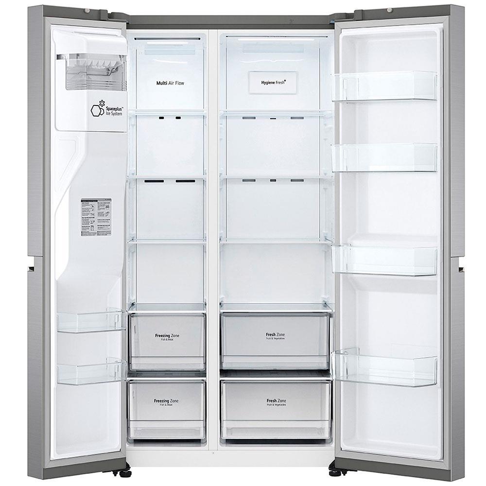 Geladeira LG Side by Side Inverter GC-L257SLP Frost Free com Tecnologia UVnano, ThinQ Aço Escovado - 611L - 2
