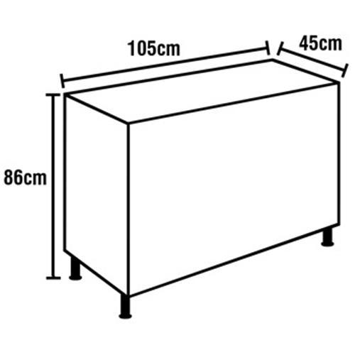 Gabinete Itatiaia Diamante com 2 Portas, 4 Gavetas e 1 Prateleira - 105cm de Largura - 5