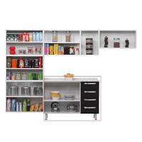 Gabinete Itatiaia Diamante com 2 Portas, 4 Gavetas e 1 Prateleira - 105cm de Largura - 8