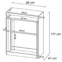 Cômoda Demóbile Triunfo com 5 Gavetas e 1 Nicho