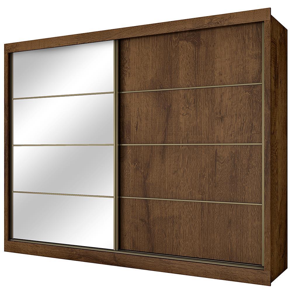 Guarda-Roupa Casal Mademarques Sevilha Flex com 228 cm Largura, 2 Portas, 6 Gavetas, 10 Prateleiras e Espelho - 3