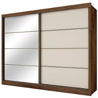 Guarda-Roupa Casal Mademarques Sevilha Flex com 228 cm Largura, 2 Portas, 6 Gavetas, 10 Prateleiras e Espelho - 9