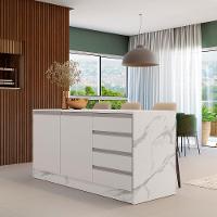 Bancada Bartira Gourmet com 2 Portas, 4 Gavetas e 1 Prateleira - 180,6cm de largura - 1