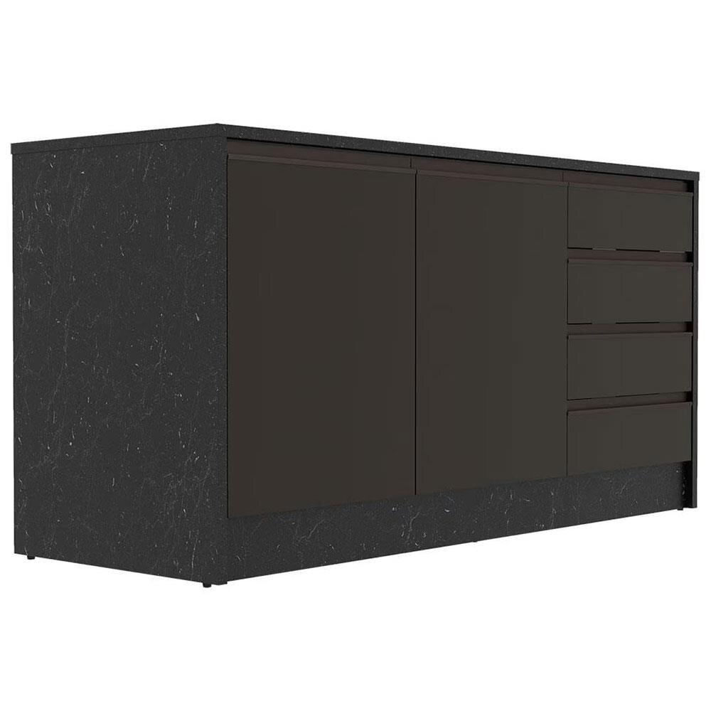 Bancada Bartira Gourmet com 2 Portas, 4 Gavetas e 1 Prateleira - 180,6cm de largura - 6