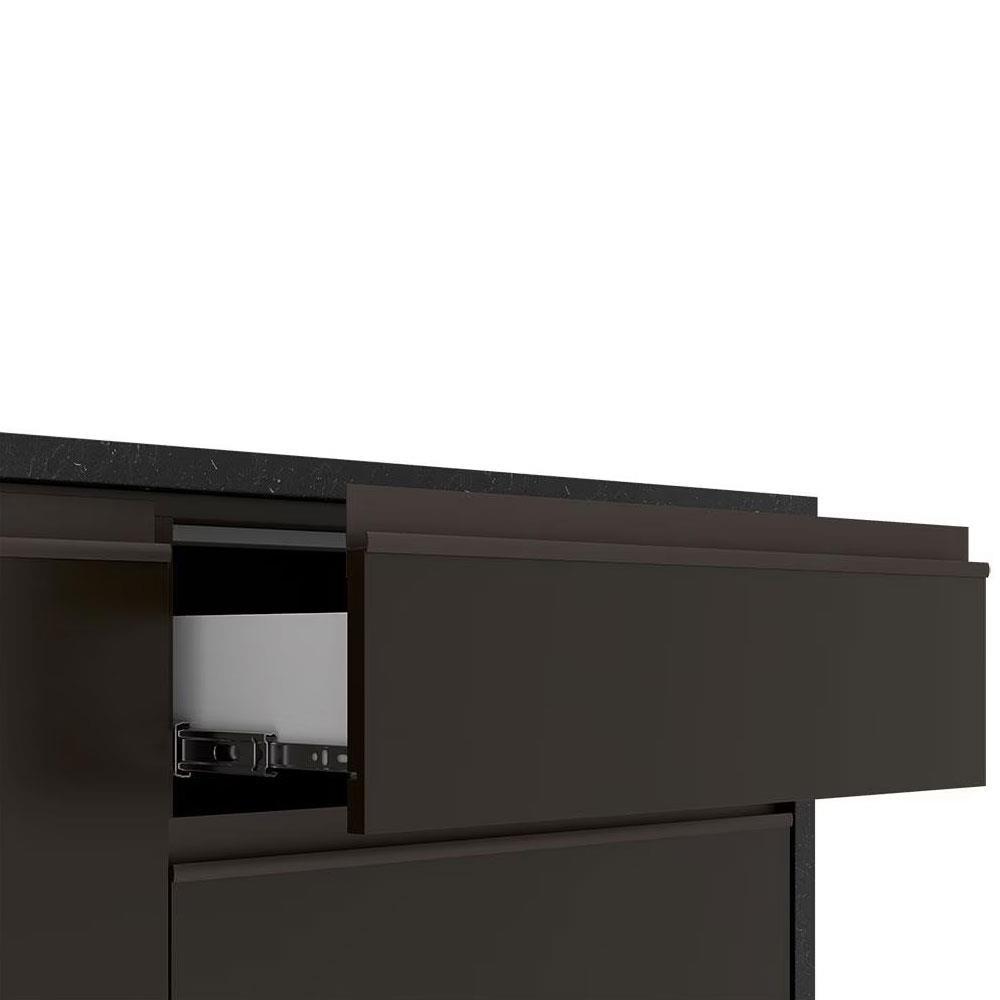 Bancada Bartira Gourmet com 2 Portas, 4 Gavetas e 1 Prateleira - 180,6cm de largura - 9