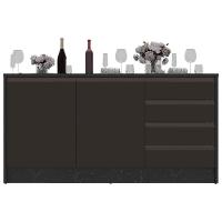 Bancada Bartira Gourmet com 2 Portas, 4 Gavetas e 1 Prateleira - 180,6cm de largura - 3