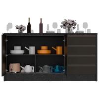 Bancada Bartira Gourmet com 2 Portas, 4 Gavetas e 1 Prateleira - 180,6cm de largura