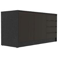 Bancada Bartira Gourmet com 2 Portas, 4 Gavetas e 1 Prateleira - 180,6cm de largura - 6