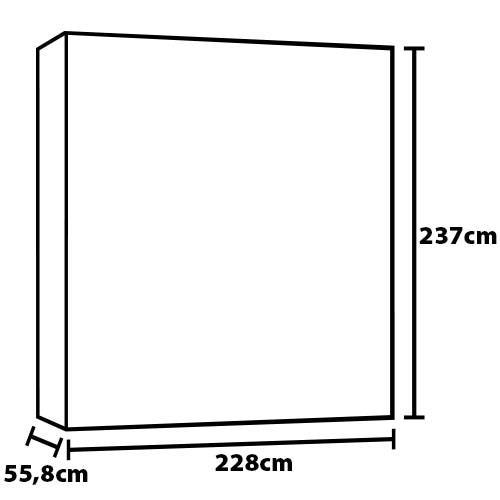 Guarda-Roupa Casal Mademarques Sevilha com 2 Portas, 6 Gavetas, 10 Prateleiras e Espelho - 228cm de largura - 7