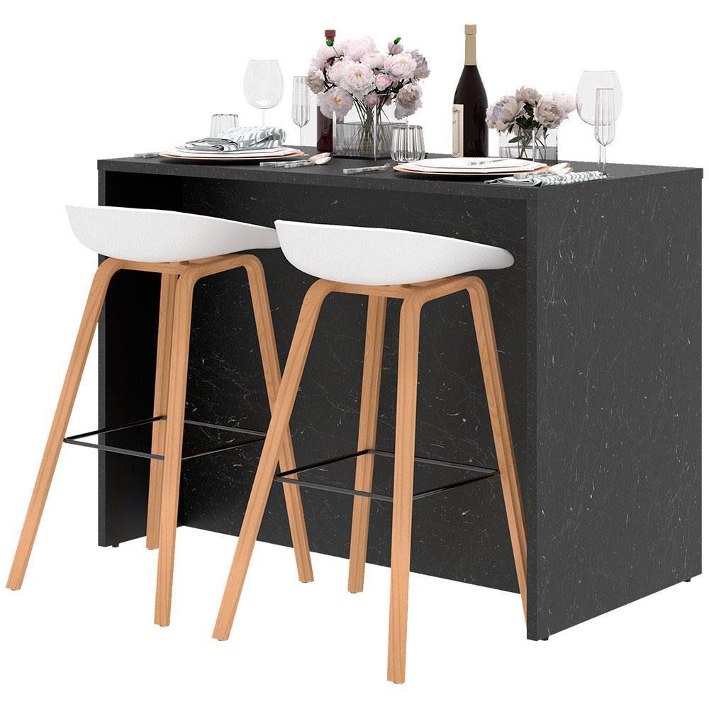 Bancada Bartira Gourmet com 1 Porta, 4 Gavetas e 1 Prateleira - 126cm de largura - 5