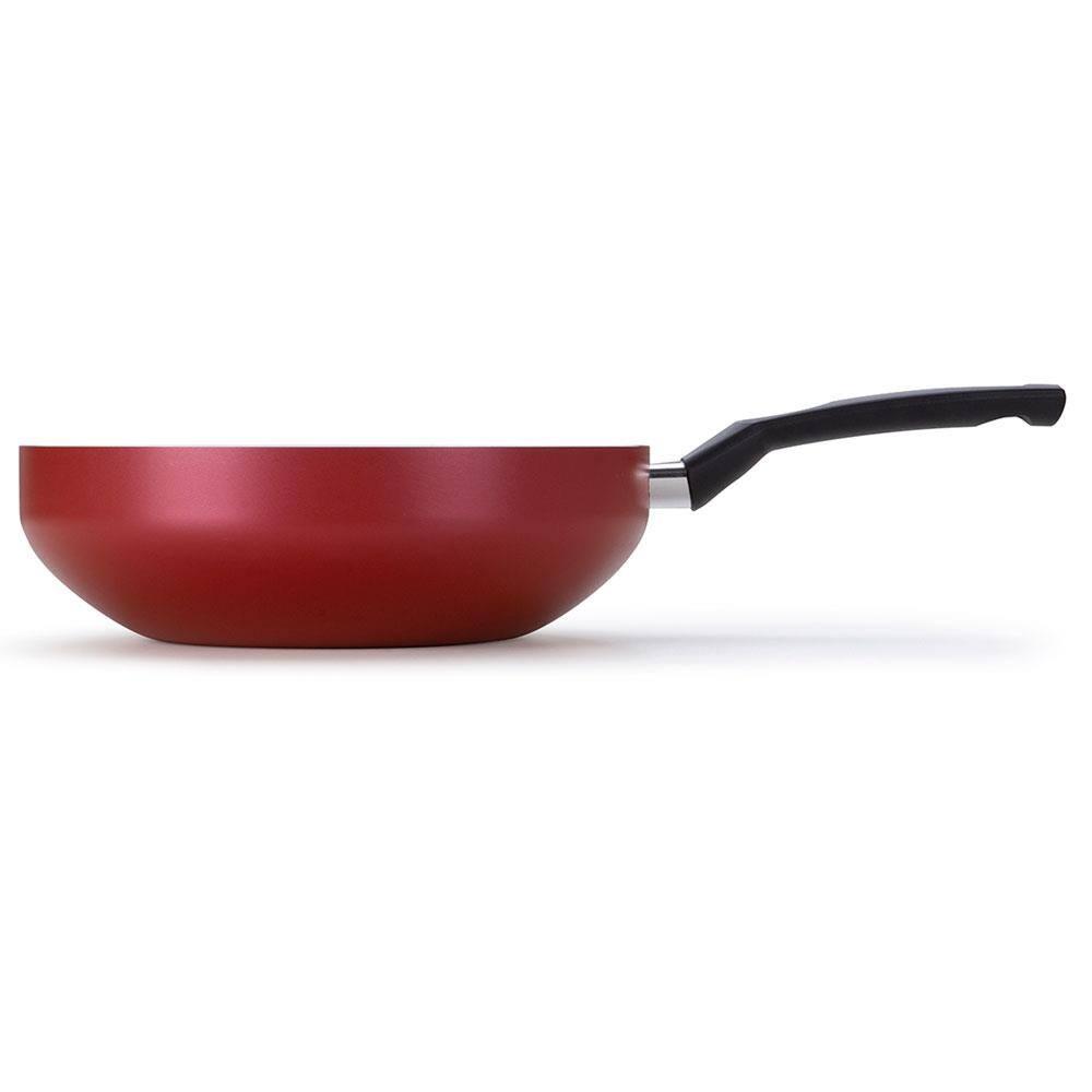 Frigideira Multiflon Amora com Revestimento Antiaderente Ultra 7 Vermelha com Tampa - 28 cm - 4